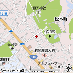 茨城県水戸市松本町14-8周辺の地図