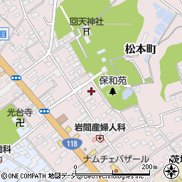 茨城県水戸市松本町14-16周辺の地図