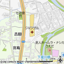 シャンブル上田築地店周辺の地図