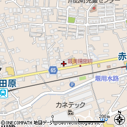 メガネのミモト　上田原店周辺の地図