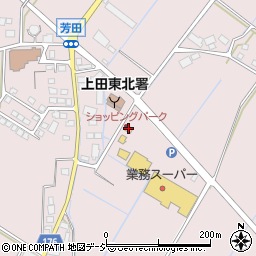 ガキ大将ラーメン上田店周辺の地図