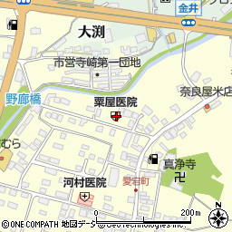粟屋医院周辺の地図