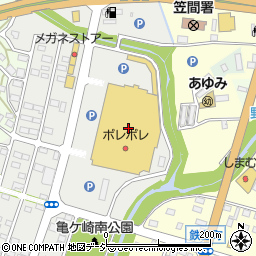 笠間ショッピングセンターポレポレシティ　ファミュールモダル周辺の地図