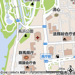 群馬県警察本部周辺の地図