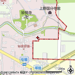 群馬県高崎市引間町164周辺の地図