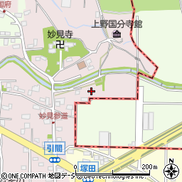 群馬県高崎市引間町169周辺の地図