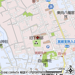 高崎市役所　箕郷支所地域振興課周辺の地図