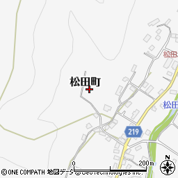 栃木県足利市松田町周辺の地図