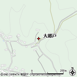 茨城県笠間市大郷戸周辺の地図