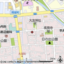 前橋大友郵便局周辺の地図