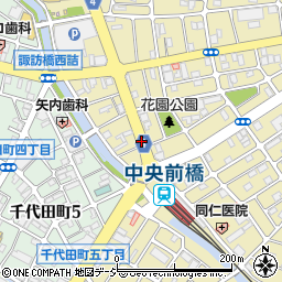 中央前橋駅前周辺の地図