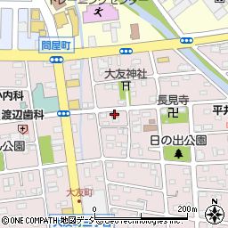前橋大友郵便局周辺の地図
