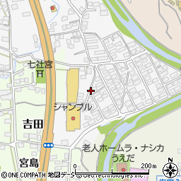 長野県上田市築地東築地周辺の地図