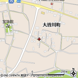 栃木県栃木市大皆川町周辺の地図