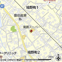 酒＆業務スーパー　桐生境野店周辺の地図