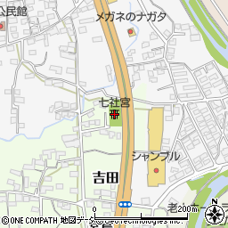 七社宮周辺の地図