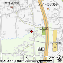 長野県上田市築地166周辺の地図