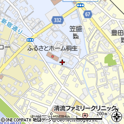 桐生市カギの緊急隊・桐生市役所前周辺の地図