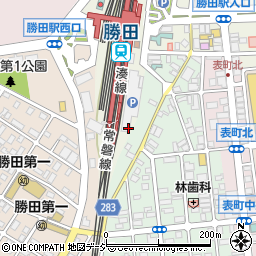 茨城県ひたちなか市勝田中央1周辺の地図