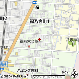 石川県小松市福乃宮町周辺の地図