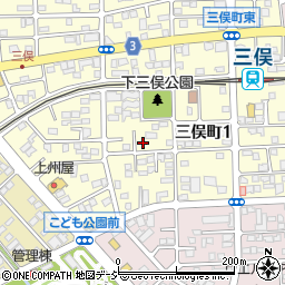 〒371-0018 群馬県前橋市三俣町の地図