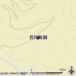 岐阜県飛騨市宮川町洞周辺の地図