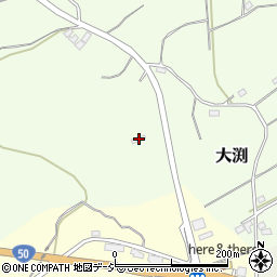 茨城県笠間市大渕24周辺の地図