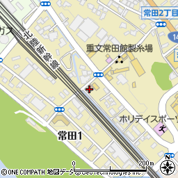 中常田自治会館周辺の地図