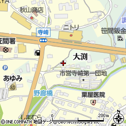 茨城県笠間市大渕2113周辺の地図
