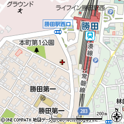 茨城県ひたちなか市勝田本町2-4周辺の地図