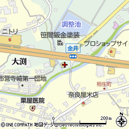 茨城県笠間市金井60周辺の地図