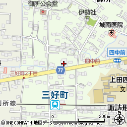 八十二銀行川西支店周辺の地図