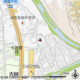 長野県上田市築地145周辺の地図