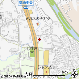 長野県上田市築地159周辺の地図
