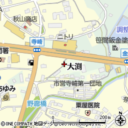 茨城県笠間市大渕2111周辺の地図