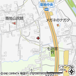 長野県上田市築地257周辺の地図