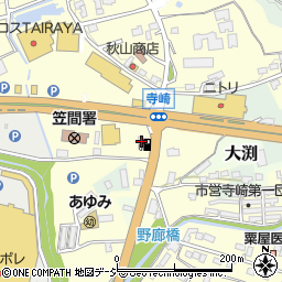 茨城県笠間市寺崎2周辺の地図