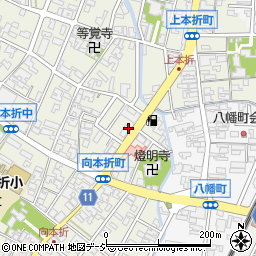 石川県小松市向本折町（マ）周辺の地図