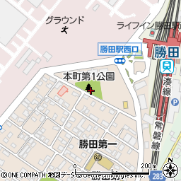 茨城県ひたちなか市勝田本町2周辺の地図
