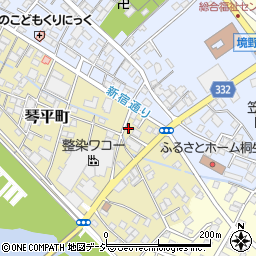 群馬県桐生市琴平町5-29周辺の地図