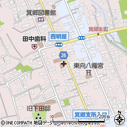 箕郷町商工会周辺の地図