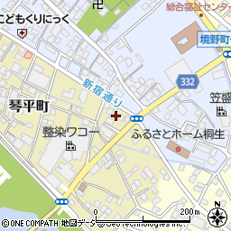 群馬県桐生市琴平町5-4周辺の地図