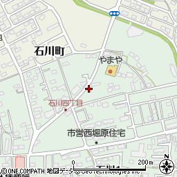 水戸石川郵便局周辺の地図