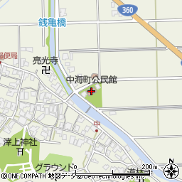 中海町公民館周辺の地図