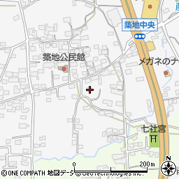 長野県上田市築地244周辺の地図