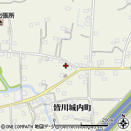 栃木県　警察本部栃木警察署皆川城内駐在所周辺の地図