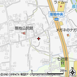 長野県上田市築地245周辺の地図