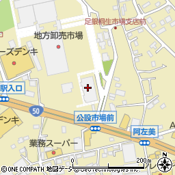 桐生水産物精算株式会社周辺の地図