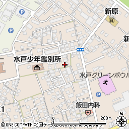 茨城県水戸市新原周辺の地図