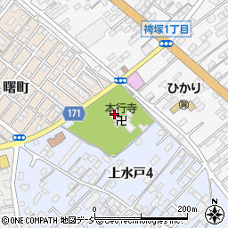 本行寺講堂周辺の地図
